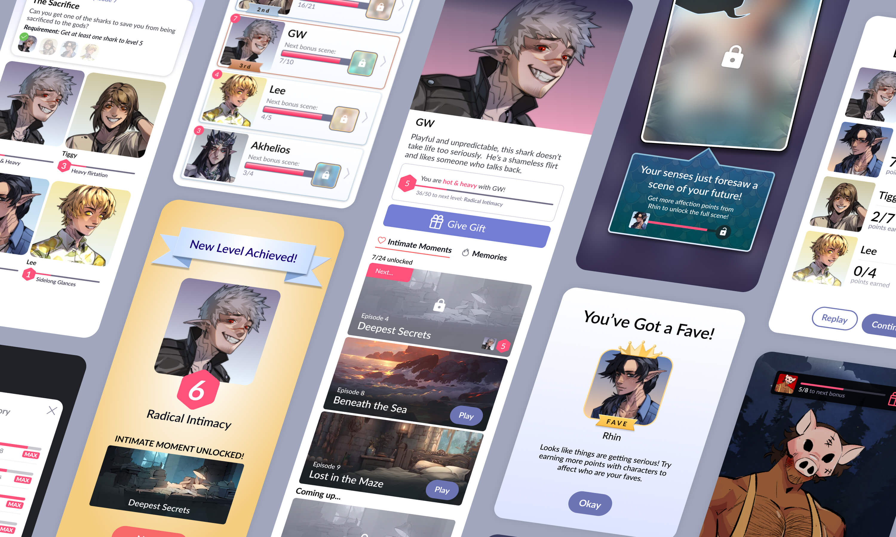 UI screenshots